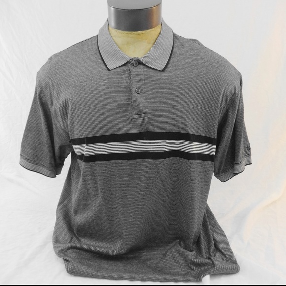 Izod Other - IZOD Striped Cotton Cool FX Golf Polo Shirt Large